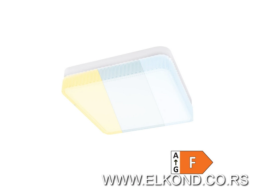 Led plafonjera 24W 3000-6500K kvadratna KRISTAL CCT